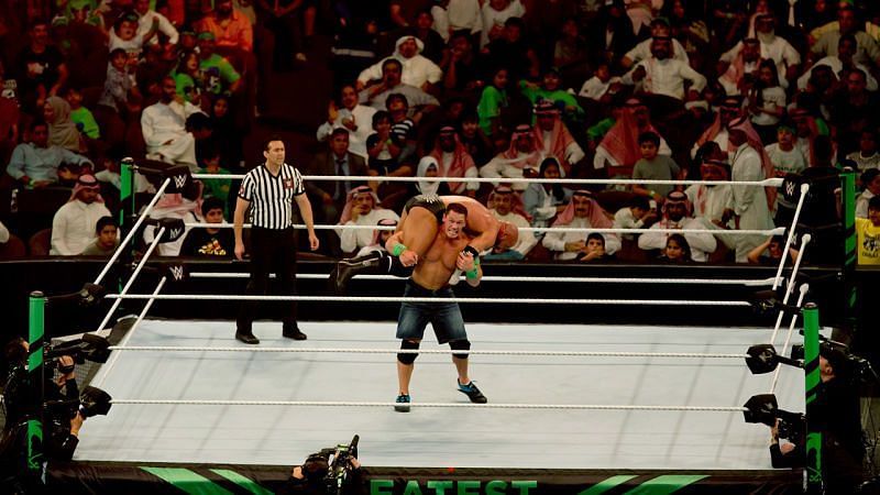 John Cena faced Triple H at the Greatest Royal Rumble last April.